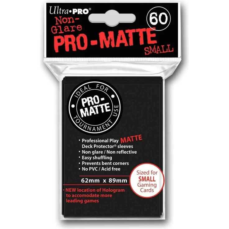 UltraPRO - Black Pro-Matte Sleeves small, 60
