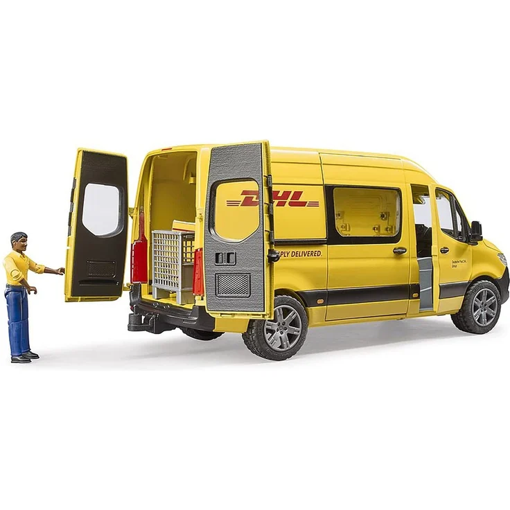 Bruder 02671 'MB Sprinter DHL mit Fahrer', ab 4 Jahren, 43,5 × 16,3 × 18,5 cm, Maßstab 1:16 – Bild 5
