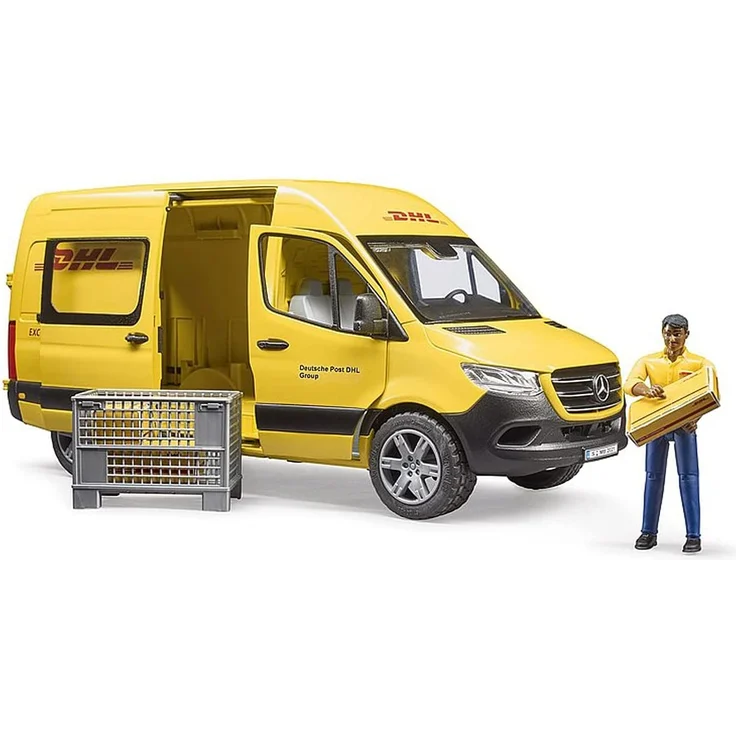 Bruder 02671 'MB Sprinter DHL mit Fahrer', ab 4 Jahren, 43,5 × 16,3 × 18,5 cm, Maßstab 1:16 – Bild 3
