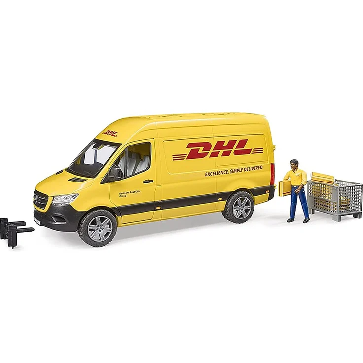 Bruder 02671 'MB Sprinter DHL mit Fahrer', ab 4 Jahren, 43,5 × 16,3 × 18,5 cm, Maßstab 1:16 – Bild 1