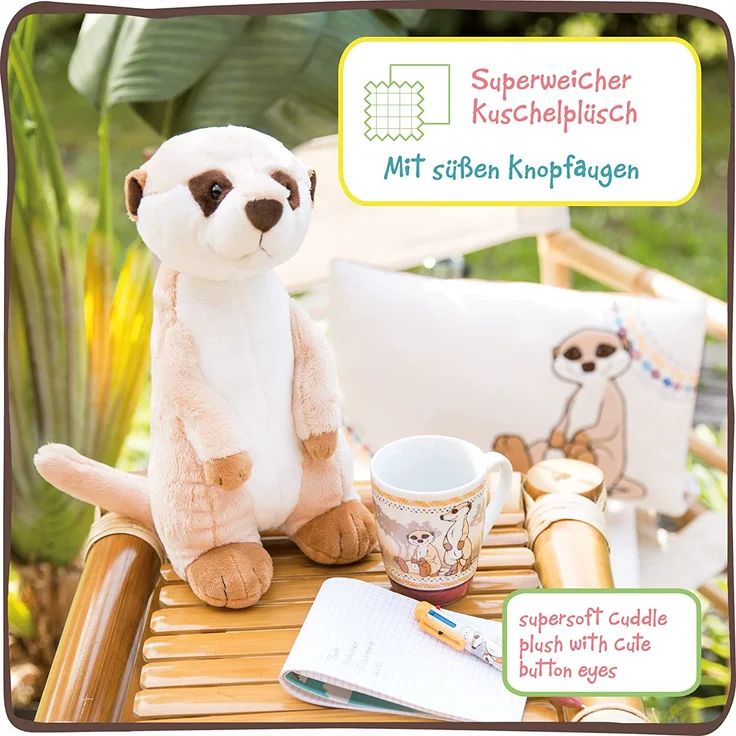 NICI Kuscheltier Erdmännchen 15 cm – Erdmännchen Plüschtier für Mädchen, Jungen & Babys – Flauschiges Stofftier Erdmännchen zum Kuscheln, Spielen und Schlafen – Gemütliches Schmusetier – 46343 - Preisvergleich – Bild 5