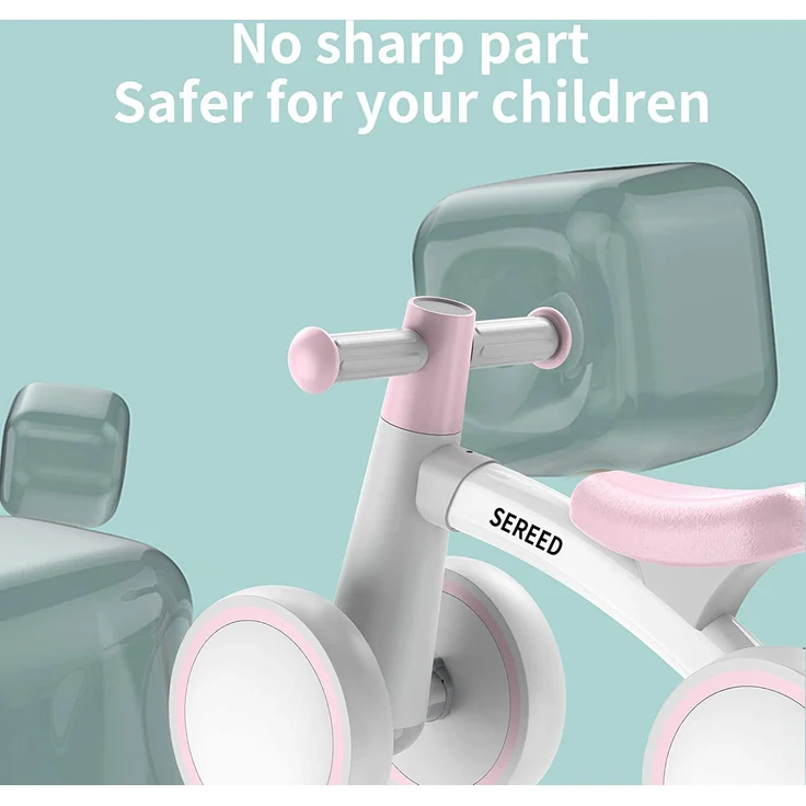 SEREED Kinder Laufrad ab 1 Jahr, Lauflernrad Spielzeug für 12-24 Monate Baby, Erstes Fahrrad ohne Pedal mit 4 Rädern für Jungen und Mädchen, Kleinkinder Erste Geburtstag Geschenk - Preisvergleich – Bild 5