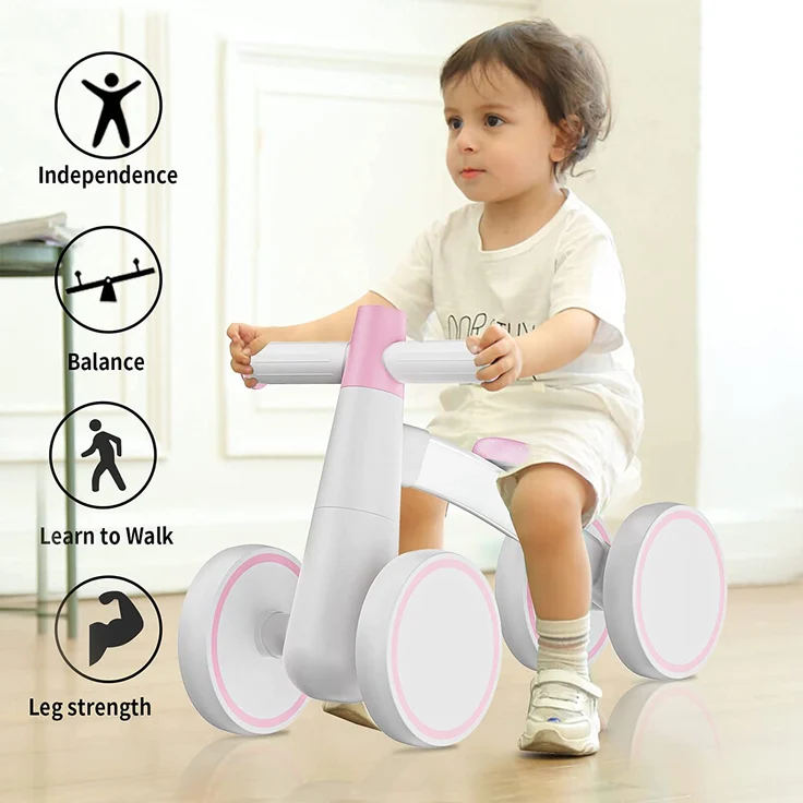 SEREED Kinder Laufrad ab 1 Jahr, Lauflernrad Spielzeug für 12-24 Monate Baby, Erstes Fahrrad ohne Pedal mit 4 Rädern für Jungen und Mädchen, Kleinkinder Erste Geburtstag Geschenk - Preisvergleich – Bild 7