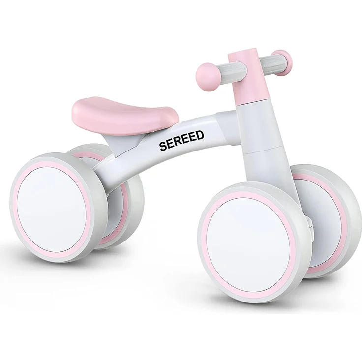 SEREED Kinder Laufrad ab 1 Jahr, Lauflernrad Spielzeug für 12-24 Monate Baby, Erstes Fahrrad ohne Pedal mit 4 Rädern für Jungen und Mädchen, Kleinkinder Erste Geburtstag Geschenk - Preisvergleich – Bild 1