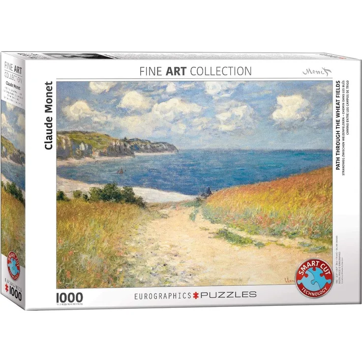EuroGraphics Puzzle Strandweg zwischen Weizenfeldern von Claude Monet