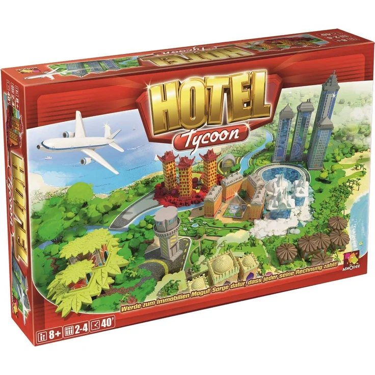 Asmodee Hotel Tycoon, Familienspiel, Strategiespiel, Deutsch – Bild 1