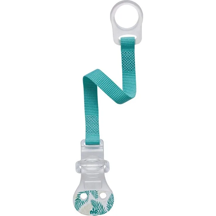 NIP Schnullerband mit Ring 'Blätter'