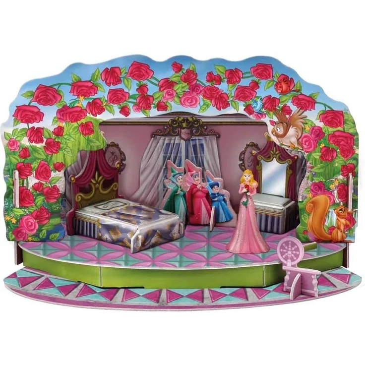 Bullyland 11905 - Walt Disney Dornröschen Magic Moments, Spielset, ca. 19,5 x 11,3 x 11 cm