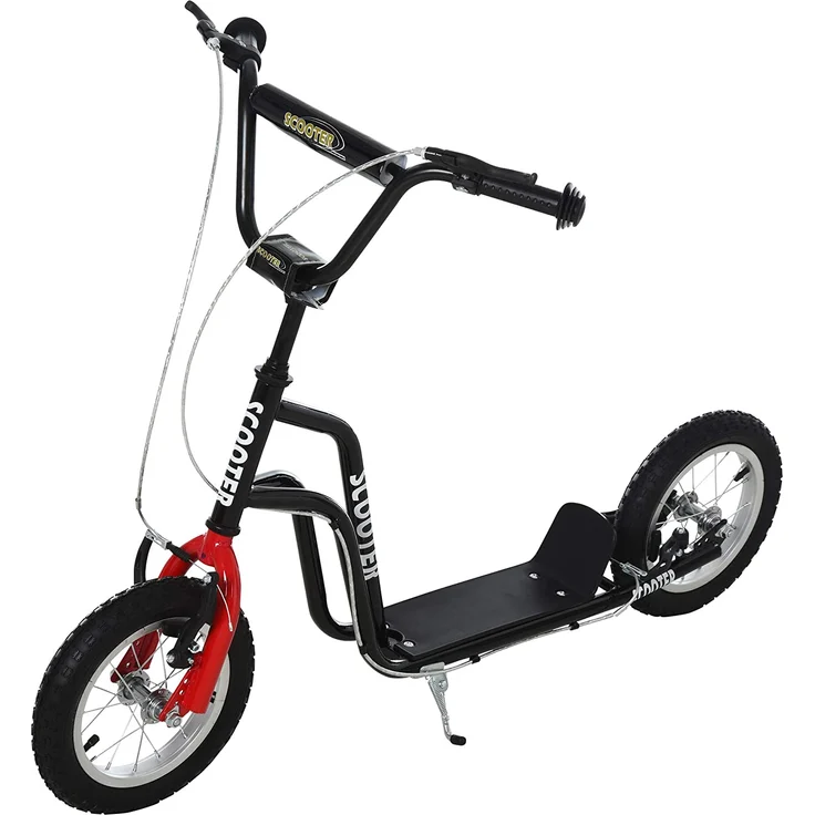 Kinderroller mit höhenverstellbaren Lenker (Farbe: schwarz) – Bild 1