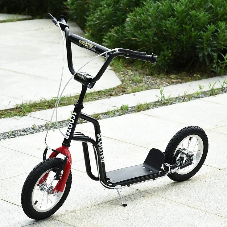 Kinderroller mit höhenverstellbaren Lenker (Farbe: schwarz) – Bild 2