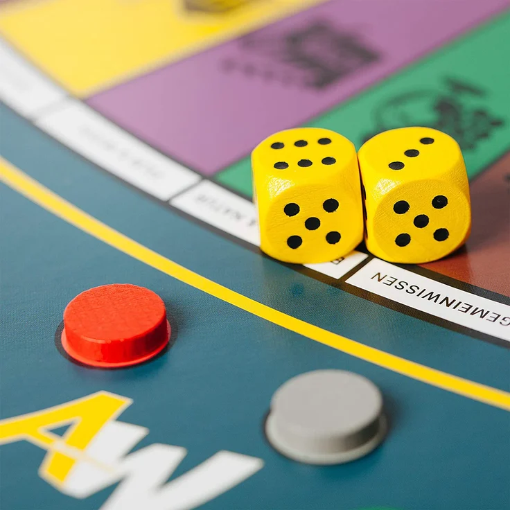 Alleswisser - Das Brettspiel, interaktives Quiz-, Wissens- und Familienspiel mit App für iOS und Android mit Tasche im Kunst & Kultur-Layout – Bild 4