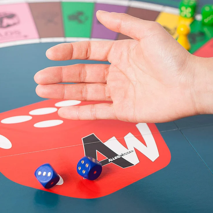 Alleswisser - Das Brettspiel, interaktives Quiz-, Wissens- und Familienspiel mit App für iOS und Android mit Tasche im Kunst & Kultur-Layout – Bild 3