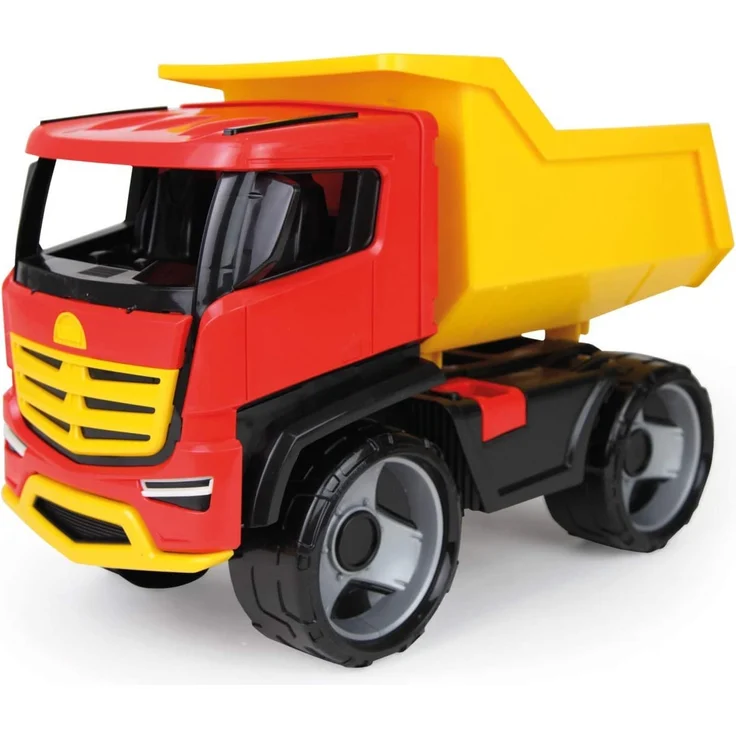 Lena 02143 - Starke Riesen GIGA Truck Muldenkipper Titan, Kipplaster ca. 51 cm, großes Baustellen Spielfahrzeug für Kinder ab 3 Jahre, Stabiler Kipper LKW, markant und modern, mit Mulde zum Kippen – Bild 1