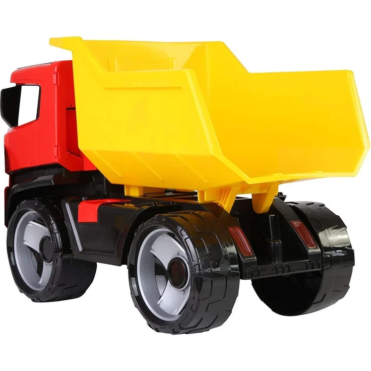 Lena 02143 - Starke Riesen GIGA Truck Muldenkipper Titan, Kipplaster ca. 51 cm, großes Baustellen Spielfahrzeug für Kinder ab 3 Jahre, Stabiler Kipper LKW, markant und modern, mit Mulde zum Kippen – Bild 8