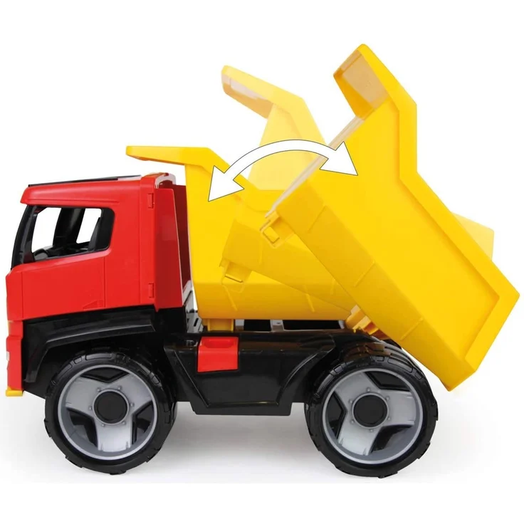 Lena 02143 - Starke Riesen GIGA Truck Muldenkipper Titan, Kipplaster ca. 51 cm, großes Baustellen Spielfahrzeug für Kinder ab 3 Jahre, Stabiler Kipper LKW, markant und modern, mit Mulde zum Kippen – Bild 2