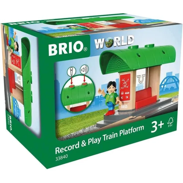 BRIO Bahn 33840 - Bahnhof mit Aufnahmefunktion
