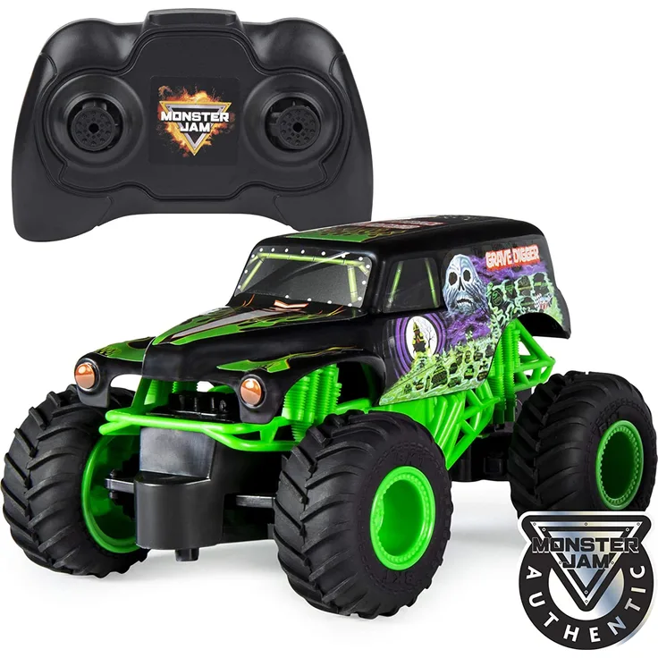 Monster Jam 6044955 - Grave Digger RC Truck, Maßstab 1:24, ferngesteuert