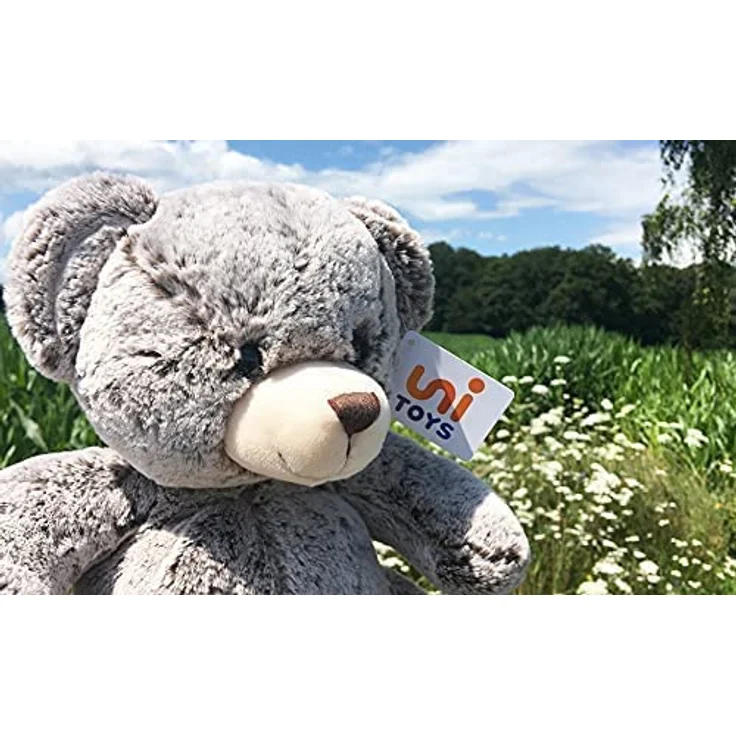 Uni-Toys - Teddy superweich (hellbraun) - 24 cm (Höhe) - Teddybär - Plüschtier, Kuscheltier, TE-00201 – Bild 3