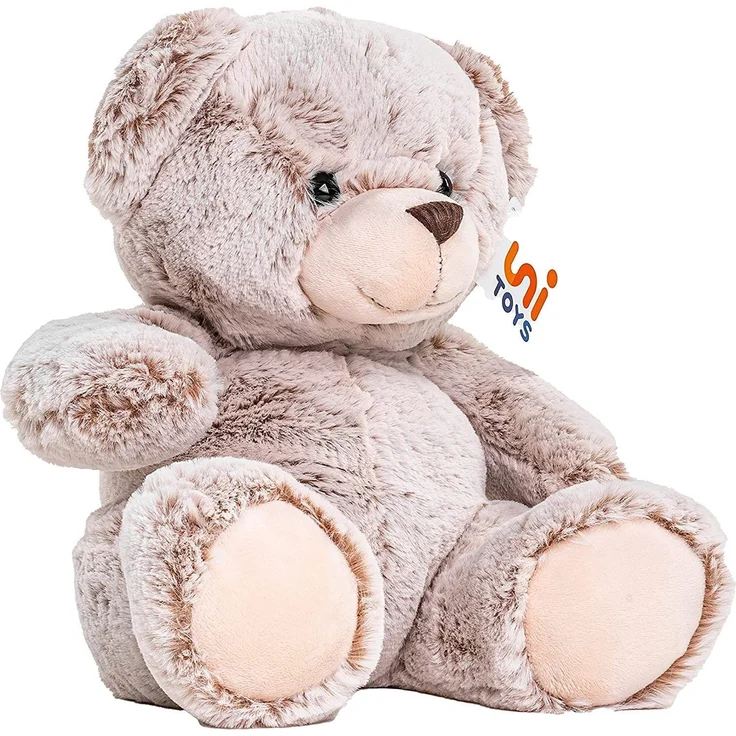 Uni-Toys - Teddy superweich (hellbraun) - 24 cm (Höhe) - Teddybär - Plüschtier, Kuscheltier, TE-00201 – Bild 2