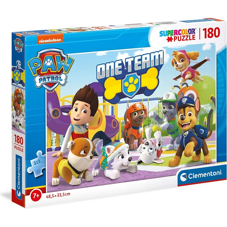 Clementoni 29308 Paw Patrol 180 Teile Kinder Puzzle, ab 7 Jahren, Mehrfarbig – Bild 1