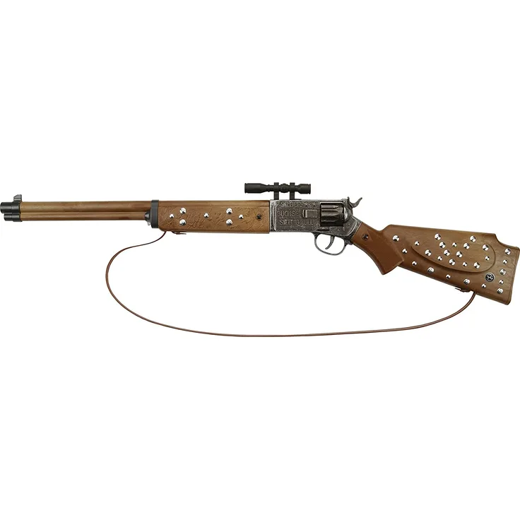 Schrödel J.G. Gmbh J.G.Schrödel ”Žsilberbüchse Antik”Œ: Spielzeuggewehr In Winnetou-Optik, Ideale Cowboy- Und Sheriffausrüstung, Für 12-Schuss-Munition, 77 Cm, Braun / Grau (607 8128)