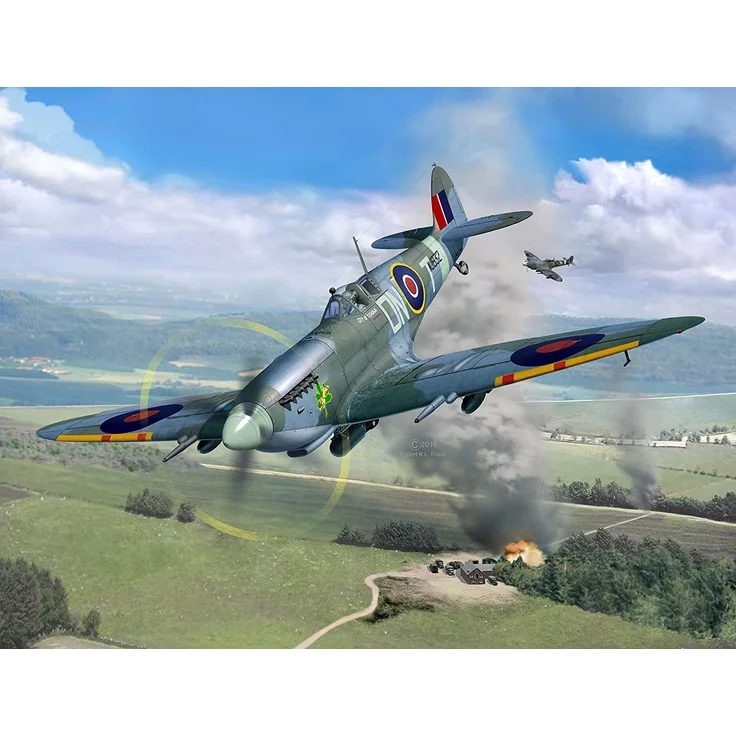 Revell Modellbausatz Flugzeug 1:32 - Supermarine Spitfire Mk.IXc im Maßstab 1:32, Level 5, originalgetreue Nachbildung mit vielen Details, 03927 – Bild 9