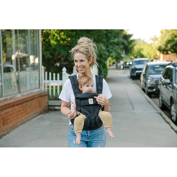 Ergobaby 'Omni 360' Babytrage 4-Postionen Cool Air Mesh Onyx Black – Bild 4