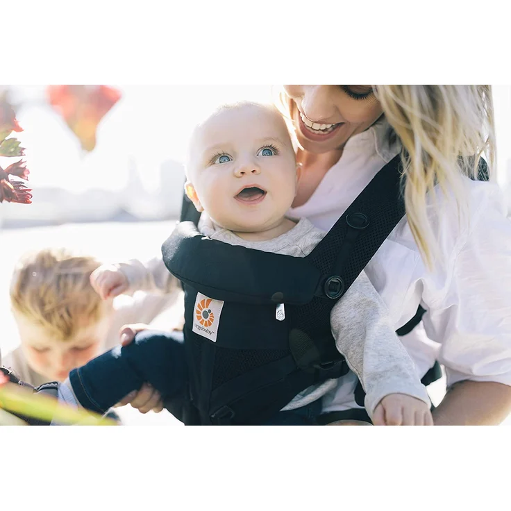 Ergobaby 'Omni 360' Babytrage 4-Postionen Cool Air Mesh Onyx Black – Bild 2
