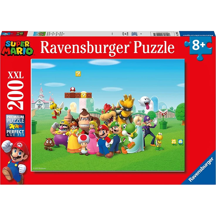 Ravensburger Kinder Puzzle XXL 200 Teile Super Mario Abenteuer – Bild 1