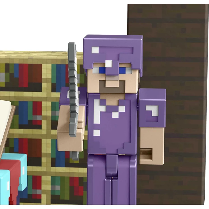 Minecraft GYB62 - Zauberraum-Spielset mit ca. 8 cm großer Steve-Figur und Zubehör,Spielzeug ab 6 Jahren – Bild 2