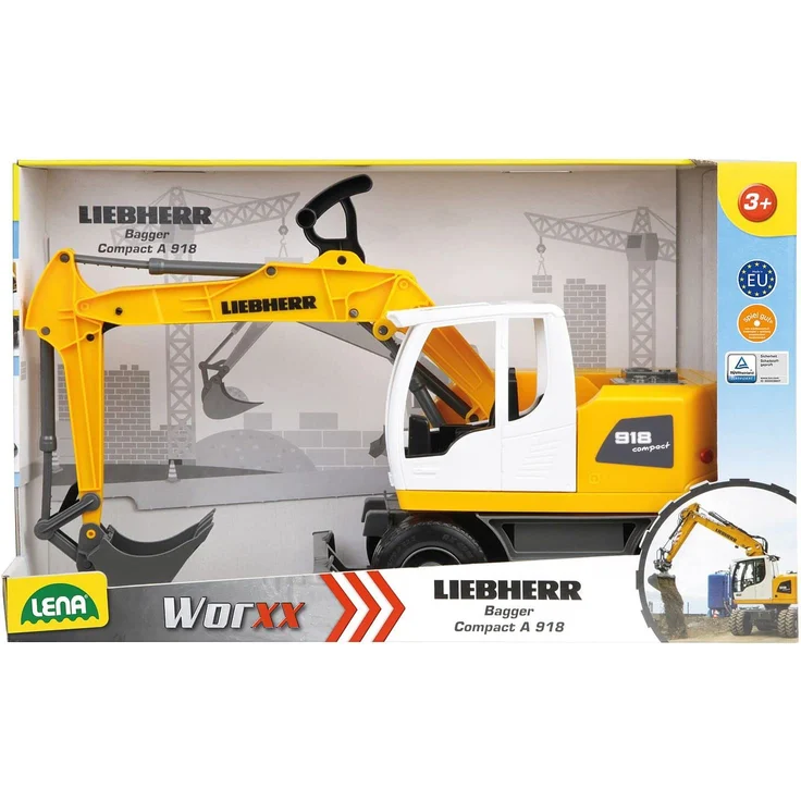 Bagger Liebherr A918 gelb Worxx 48cm – Bild 2