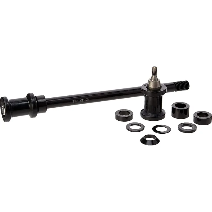 TOPEAK Unisex-Adult Sr Pro Carbon Femme Steckachsen-Kit M12 x 1,75 für Journey Trailer, Schwarz, M/L