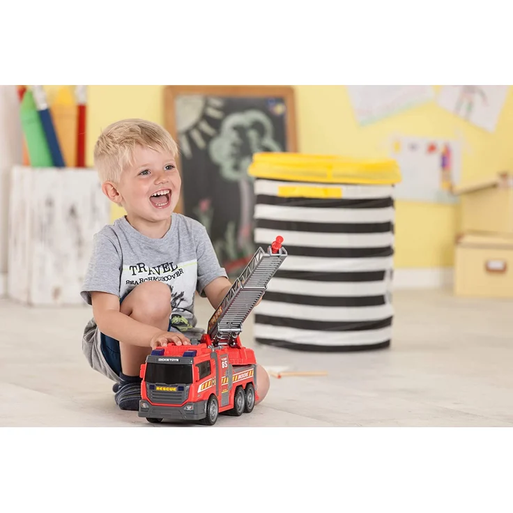 Dickie Toys Fire Fighter, Feuerwehrauto, Spielzeugauto, Feuerwehr, mit Wasserspritzfunktion, Leiter, Seitenpanel zum Öffnen, Licht & Sound, inkl. Batterien, 36 cm groß, ab 3 Jahren - Preisvergleich – Bild 12