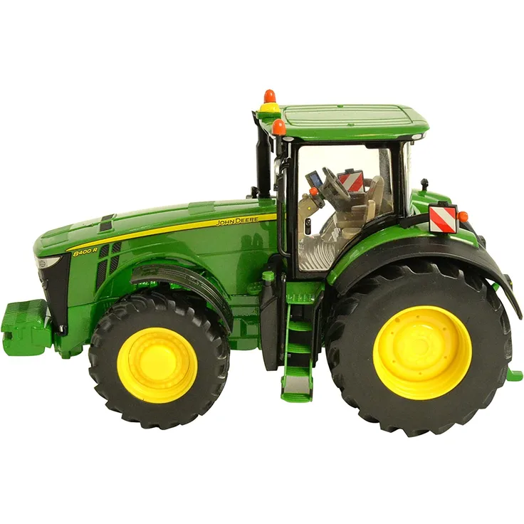 TOMY Britains - John Deere 8400R - Kinder Traktor mit Lenkung und 3-Punkt-Anhängerkupplung - hochwertiger Traktor für Kinder ab 3 Jahre zum Spielen und Sammeln