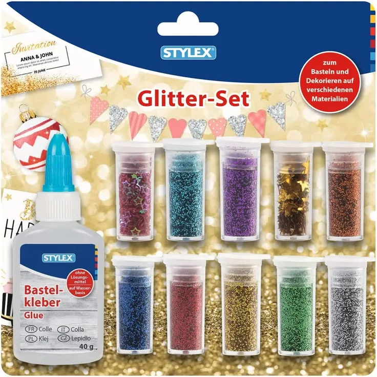 Glitter-Set - 11-teilig