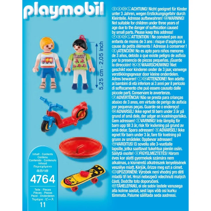 Playmobil 4764 - 2 Kinder mit Spielgeräten – Bild 3