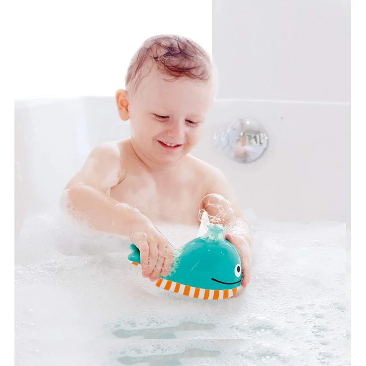 Hape E0216 Badespielzeug Seifenblasen-Wal, Badewannenspielzeug, Mehrfarbig – Bild 2