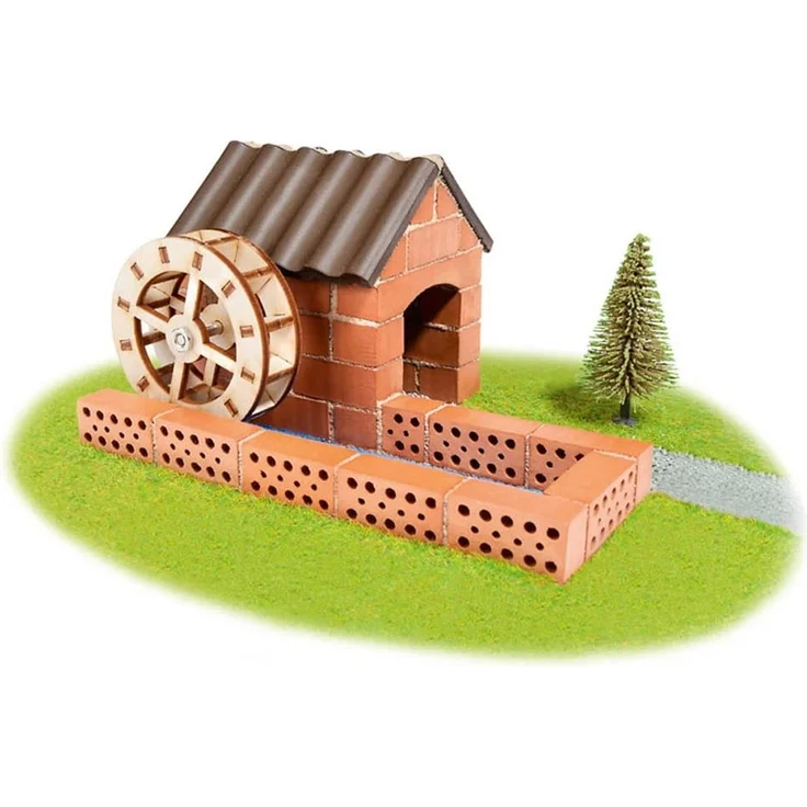 bausatz Wassermühle Junior Stein/Holz braun/weiß - Preisvergleich – Bild 7