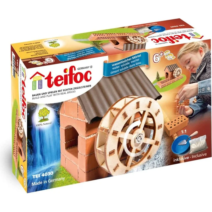 bausatz Wassermühle Junior Stein/Holz braun/weiß - Preisvergleich – Bild 1