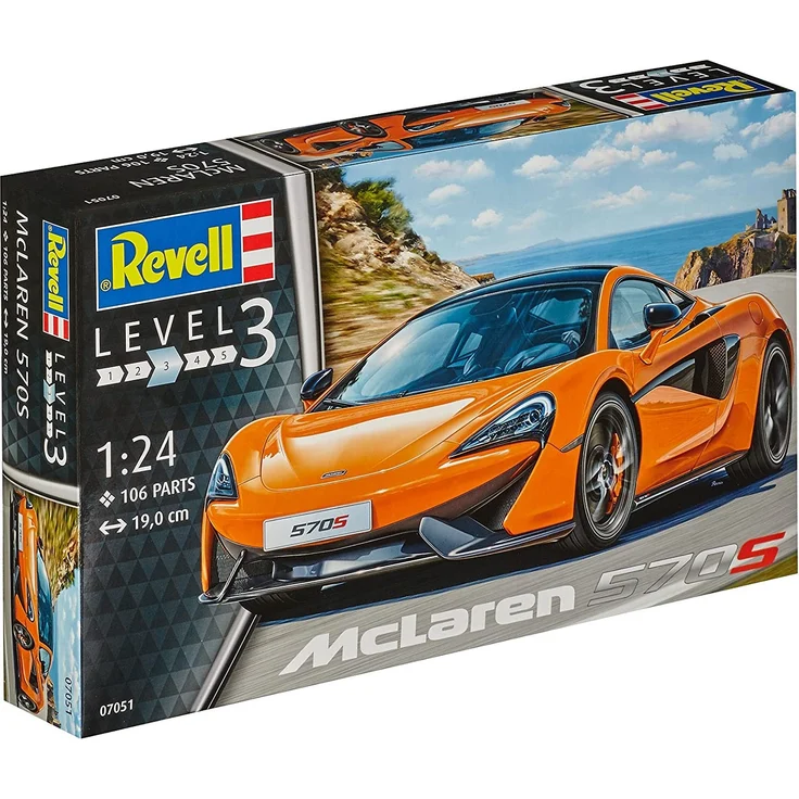 Revell Modellbausatz Auto 1:24 - McLaren 570S im Maßstab 1:24, Level 3, originalgetreue Nachbildung mit vielen Details, 07051 – Bild 11