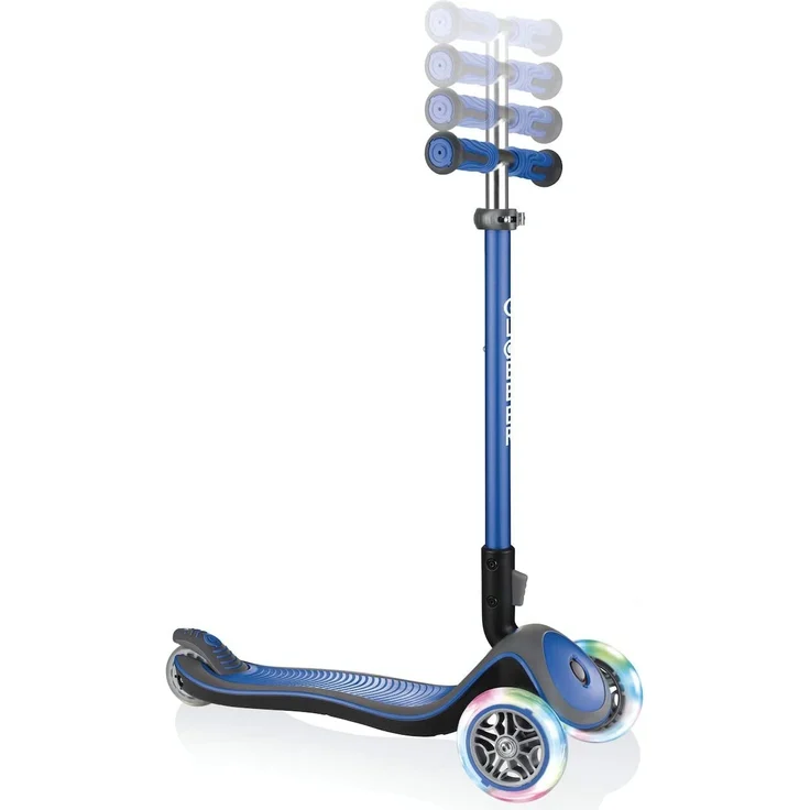 Scooter Globber Elite Lights Deluxe navy-blau mit Leuchtrollen – Bild 5