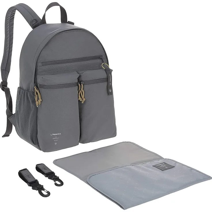 Lässig Wickelrucksack Urban Backpack - Anthrazit
