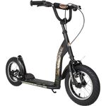 BIKESTAR 'Kinderroller 12 Zoll Sport Edition', ab 6 Jahren, 120 cm Körpergröße, höhenverstellbar bis 90 cm, schwarz (matt)