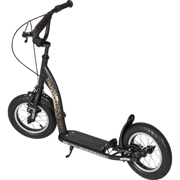 BIKESTAR 'Kinderroller 12 Zoll Sport Edition', ab 6 Jahren, 120 cm Körpergröße, höhenverstellbar bis 90 cm, schwarz (matt) – Bild 5
