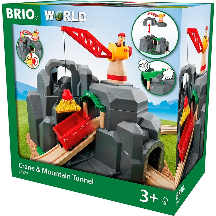 BRIO Eisenbahn Smart Tech Sound Große Goldmine, Brio World Eisenbahn Zubehör, Holzeisenbahn – Bild 12