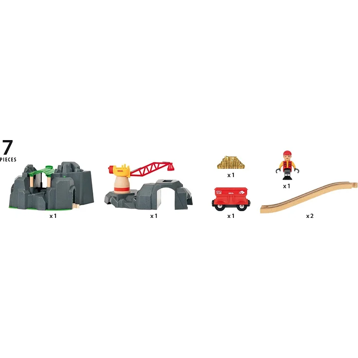 BRIO Eisenbahn Smart Tech Sound Große Goldmine, Brio World Eisenbahn Zubehör, Holzeisenbahn – Bild 3