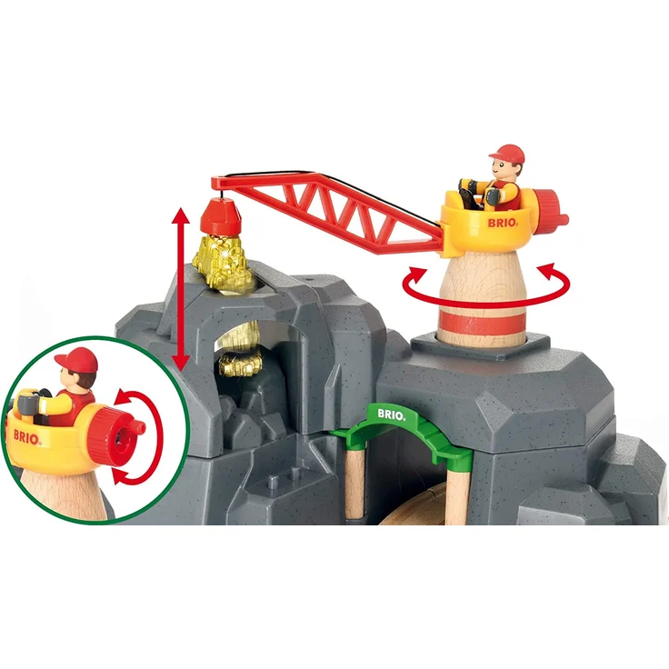 BRIO Eisenbahn Smart Tech Sound Große Goldmine, Brio World Eisenbahn Zubehör, Holzeisenbahn – Bild 5