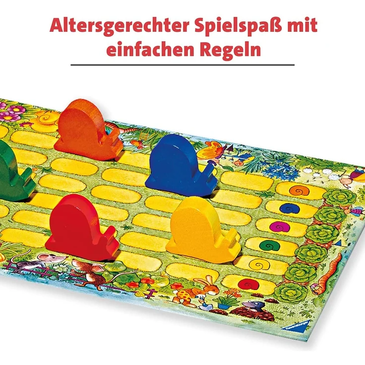 Ravensburger Kinderspiel 21420 - Tempo kleine Schnecke - Das spannende Schneckenrennen, Brettspiel und Gesellschaftsspiel für Mädchen und Jungen , 2-6 Spieler, ab 3 Jahren – Bild 3