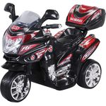 Kinder Elektromotorrad Motorrad Kinderelektroauto Kinderfahrzeug Dreirad (Schwarz)
