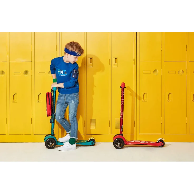 Micro Mobility Scooter Maxi Micro Deluxe rot, 102cm – Bild 8